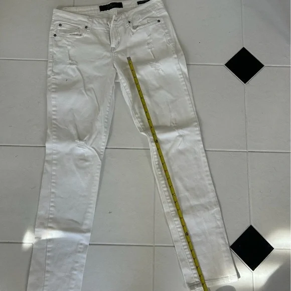 Jessica Simpson Women's Cream White Skinny Jeans Stretch Denim Size 30 - Picture 8 of 11